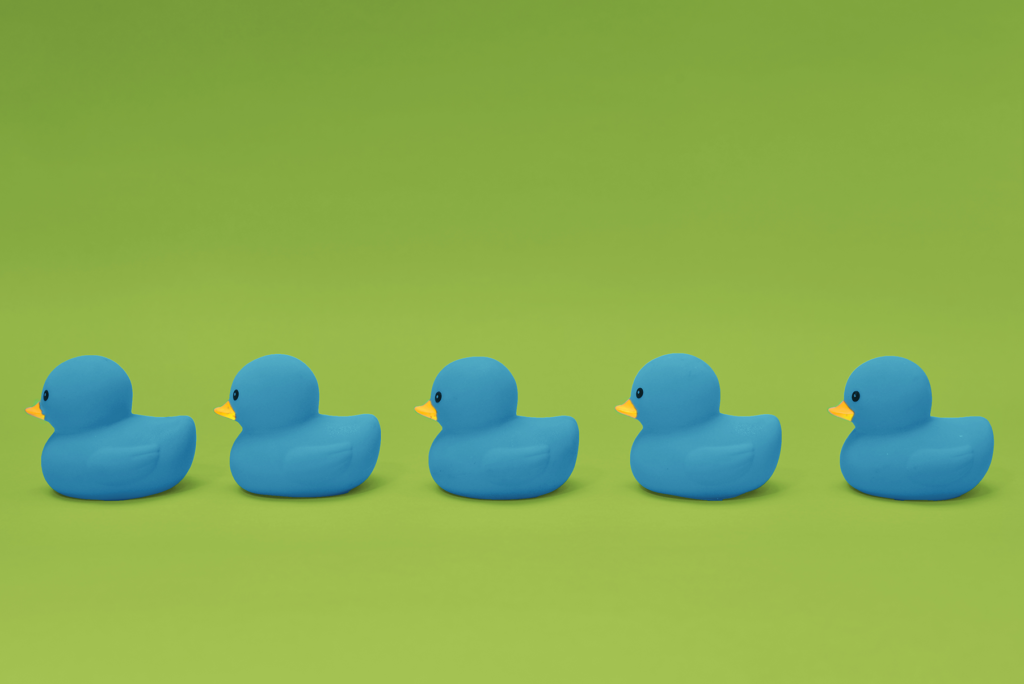 Rubber Ducks Depicting Brand Strategy Services
